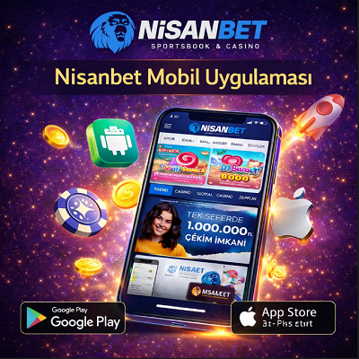 Nisanbet mobil uygulaması Android ve iOS indirme ekranı ve resmi bağlantı bilgisi.